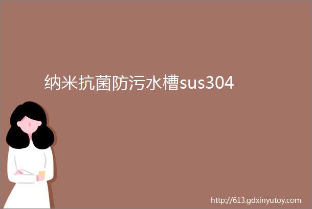 纳米抗菌防污水槽sus304