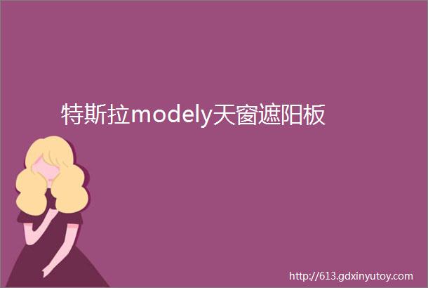 特斯拉modely天窗遮阳板