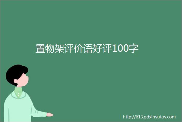 置物架评价语好评100字