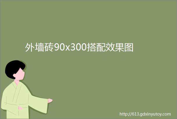 外墙砖90x300搭配效果图