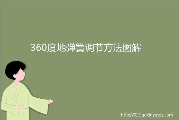 360度地弹簧调节方法图解