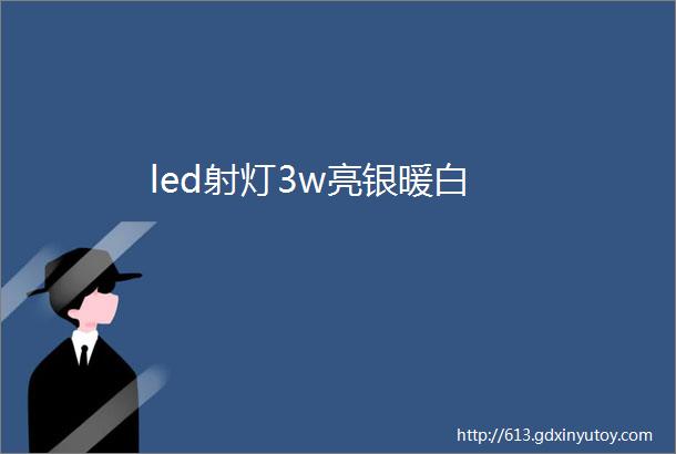 led射灯3w亮银暖白