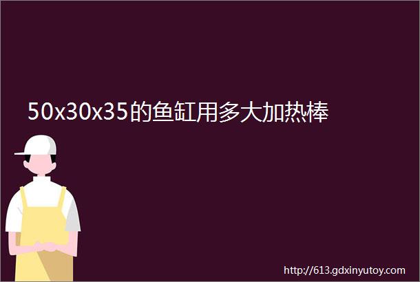 50x30x35的鱼缸用多大加热棒